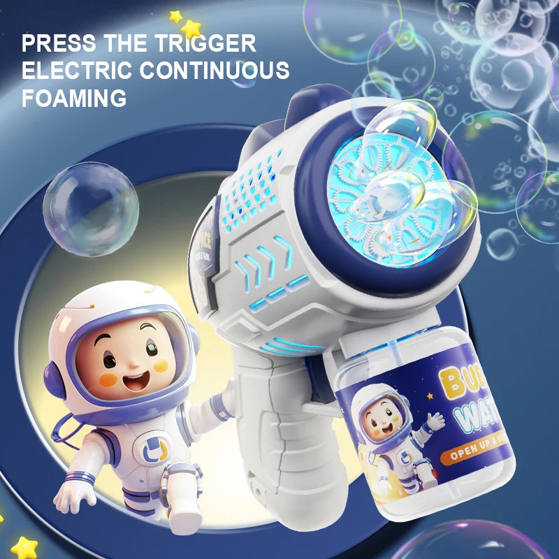 Astronaut Bubble Blaster - Automatic Bubble Machine Gun for Kids