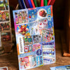 A colorful Japanese vintage kawaii sticker pack featuring various cute designs for scrapbooking and journaling.