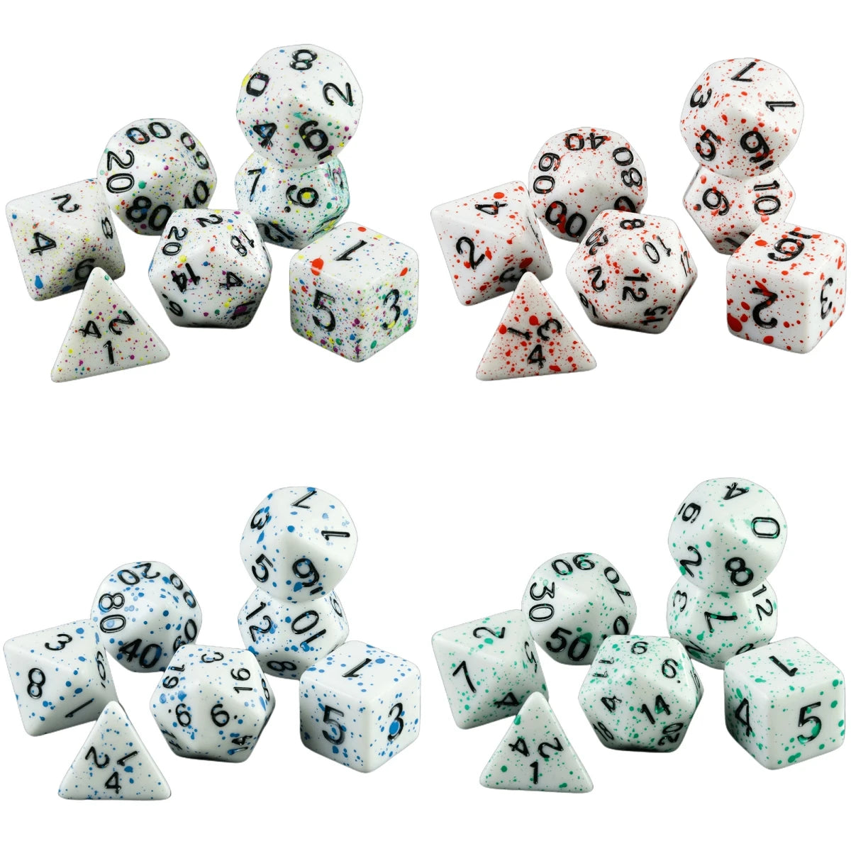 Acrylic Polyhedral Dice Set for Tabletop RPGs