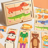 Wooden Animal Shape Puzzle for Early Learning