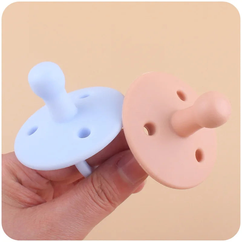 Soft Silicone Baby Pacifier with Clip Chain