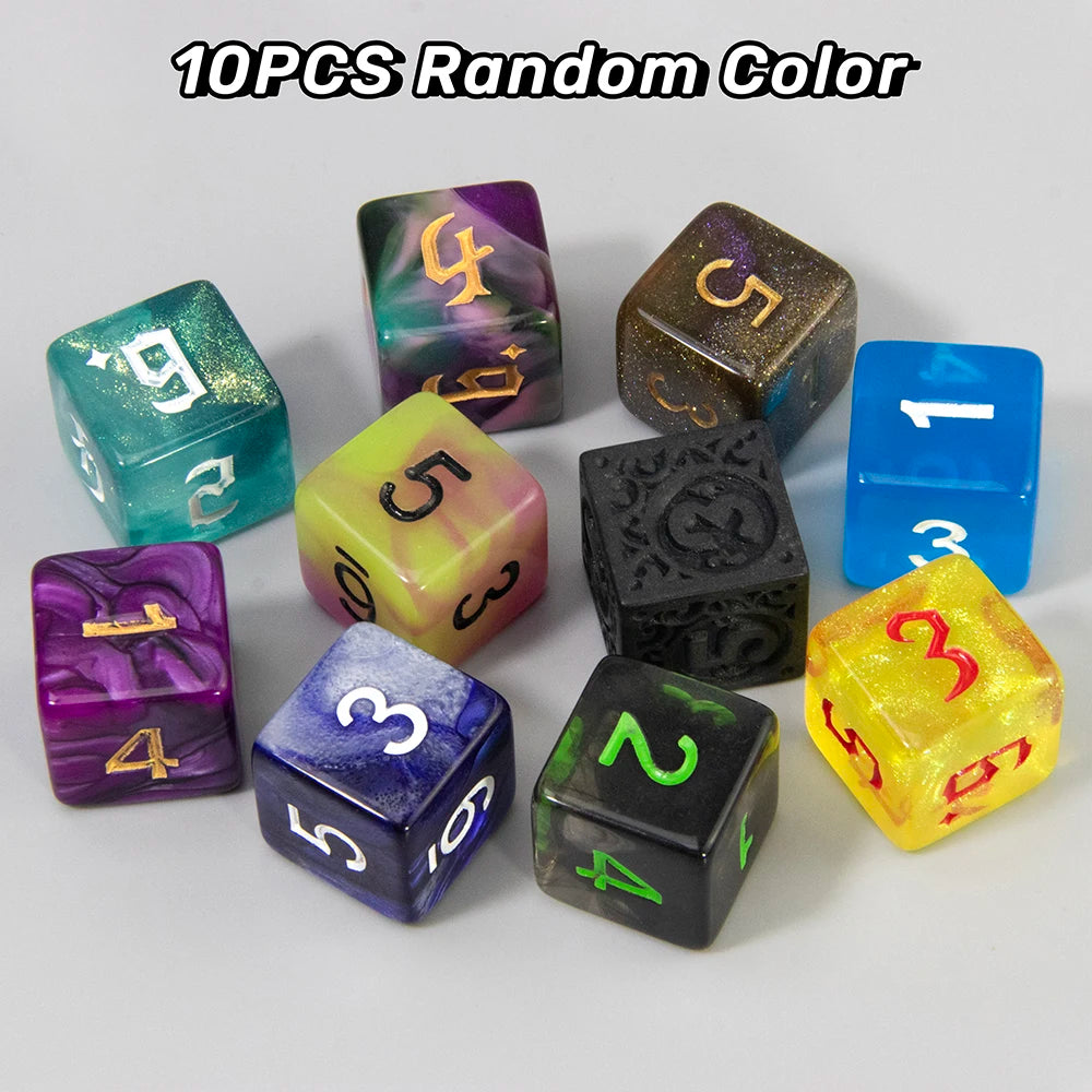 Polyhedral Resin Dice Set (10-Piece) for D&D and RPG