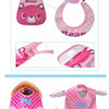 Waterproof Baby Bibs (3-Pack) – Cartoon Animal Feeding Aprons for Toddlers