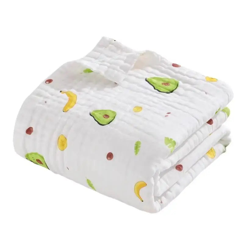 4-Layer Cotton Gauze Baby Swaddle & Bath Towel