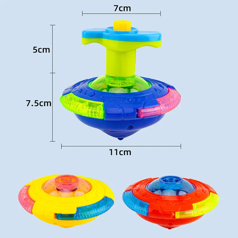 Light-Up Spinning Tops with Flashing Effects