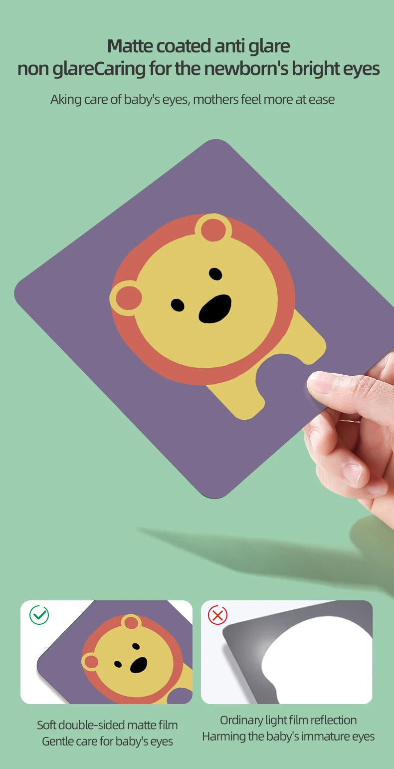 High-Contrast Baby Flash Cards for Visual Development
