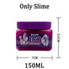 A purple jar of slime labeled ICY Grape Scent with a purple lid and a 5.5cm height.