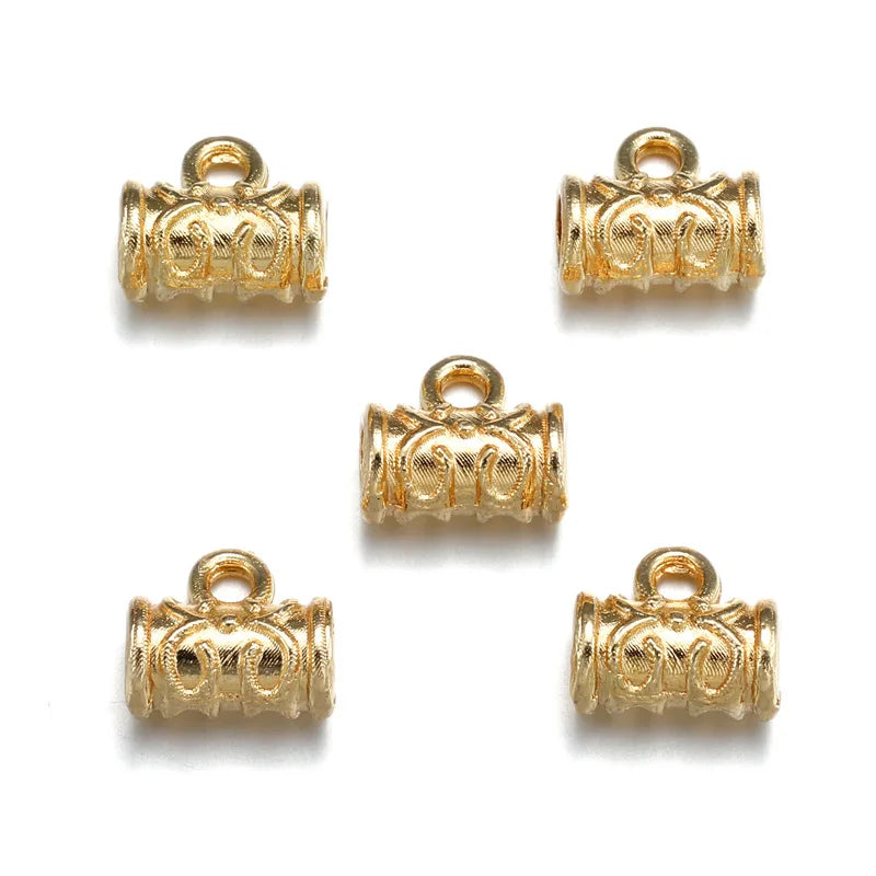 100-Piece Metal Bead Bails for Jewelry Making