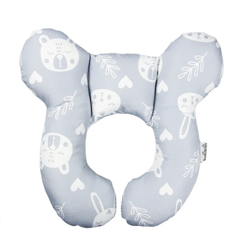 Soft U-Shaped Baby Head and Neck Support Pillow for Car Seat Travel