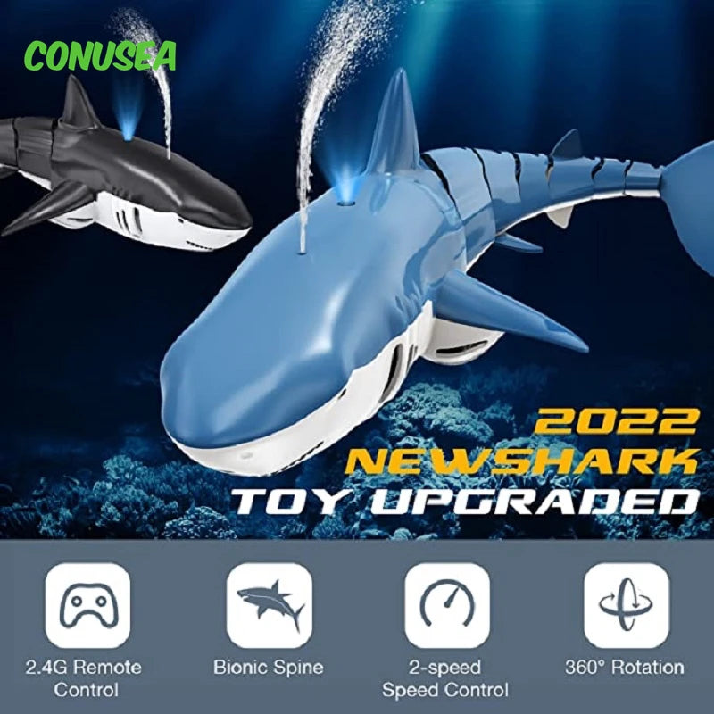 Remote Control Shark Toy with Water Spray