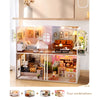 DIY Wooden Miniature Dollhouse Coffee Shop Kit