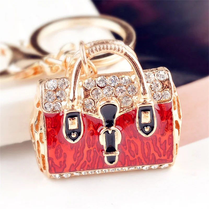 Crystal Rhinestone Handbag Keychain
