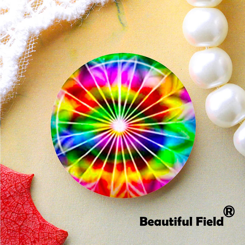 Handmade Rainbow Glass Cabochons for Jewelry Making
