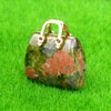 Mini Handbag-Shaped Crystal Agate Pendant for Jewelry Making
