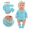 Cute 2-Piece Romper Outfit for 17-Inch Reborn Baby Dolls