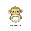 Cartoon Animal Silicone Baby Teether with Pacifier Clip