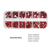 12-Color Glass AB Rhinestone Nail Art Kit