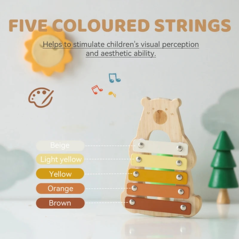 Cartoon Elephant Xylophone Musical Toy for Toddlers