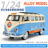 1/24 Alloy model of a Guif coach in light blue and cream colors