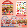 Reusable Sticker Book for Kids with Multi-Scene Bubble Jelly Stickers