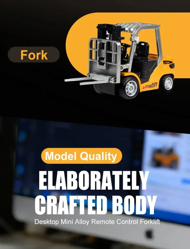 1:64 Scale Remote Control Engineering Vehicle with Lights and Sounds