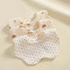 Unisex Newborn Baby Bibs Set with Burp Cloths