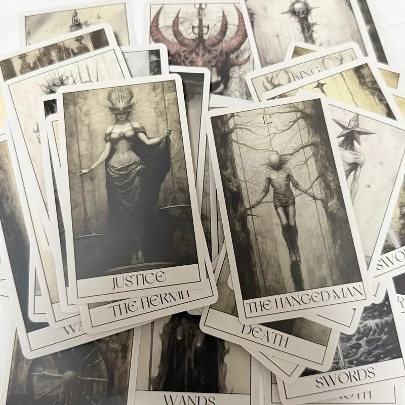 Gothic Horror Tarot Card Deck – 78 Full English Cards