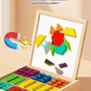 128-Piece Magnetic Tangram Puzzle Set for Kids