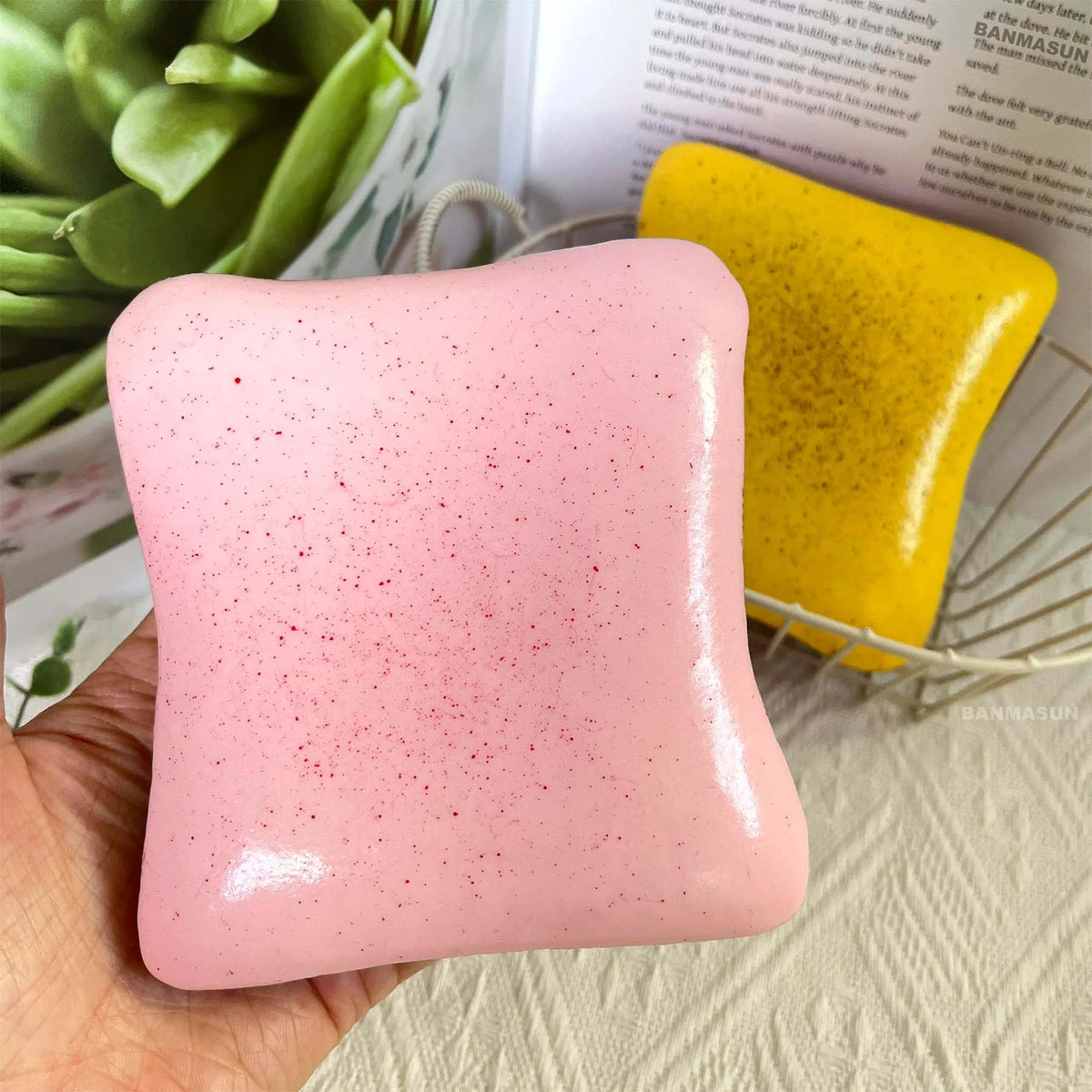 Bread-Shaped Buttery Squishy Stress Relief Toy