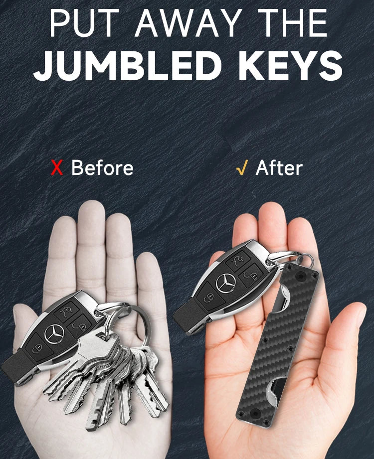 Compact Metal Key Organizer with Holding Capacity
