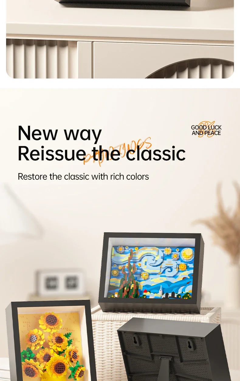 Art Masterpiece Building Block Set – Van Gogh, Starry Night & More