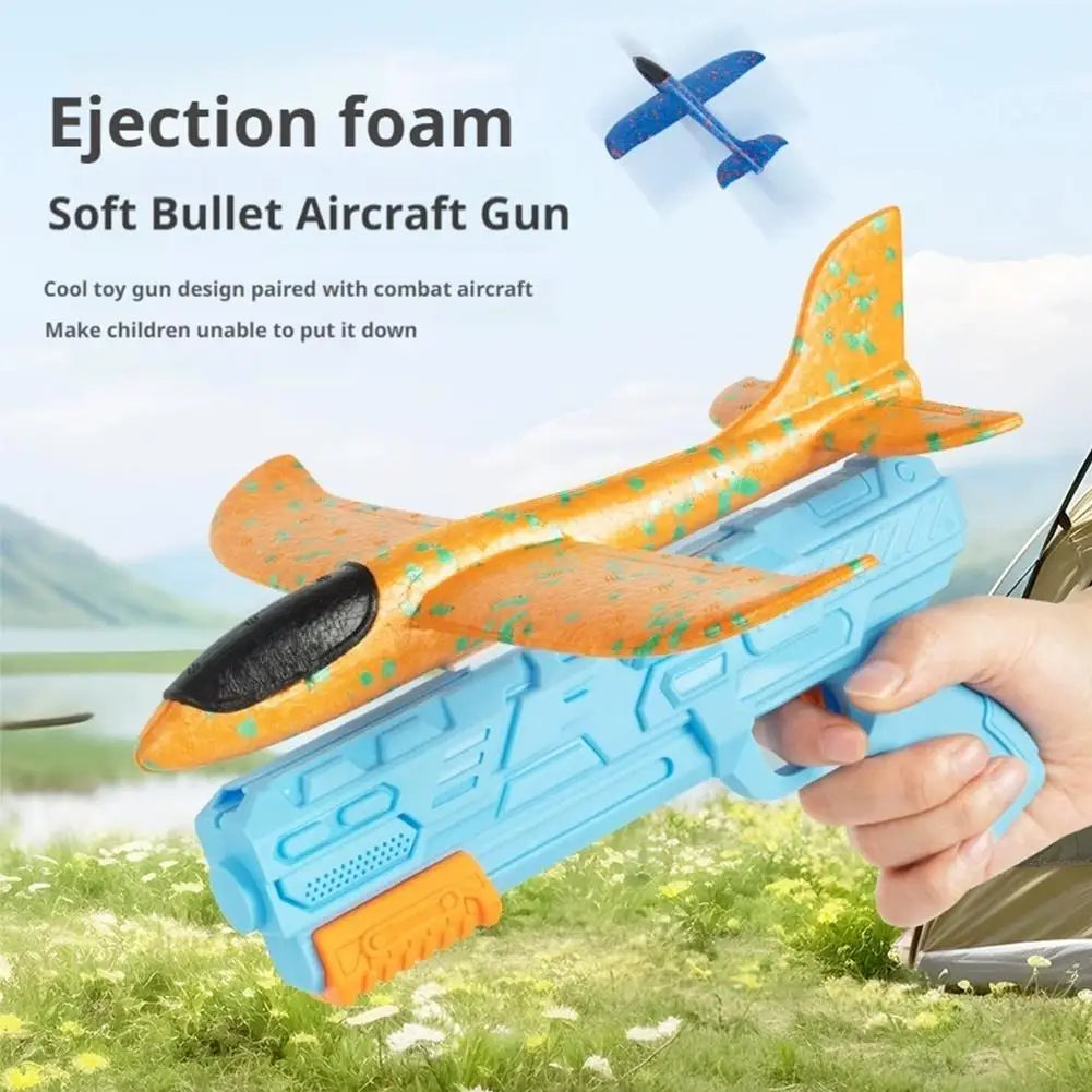 Foam Glider Plane Launcher Toy for Outdoor Play