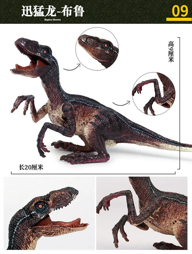 Realistic Dinosaur Figurine Collection for Imaginative Play