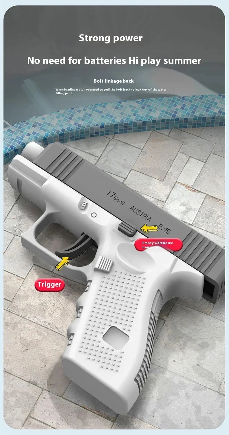 Rechargeable Electric Water Gun with Dual Firing Modes