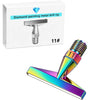 A diamond painting metal drill tip labeled 11# is shown next to an interchangeable resin tip.