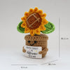 Handmade Crochet Sunflower in Pot