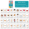 Animal Shape Color & Time Learning Flash Cards for Kids