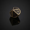 Bronze Metal Polyhedral Dice Set for RPG Games