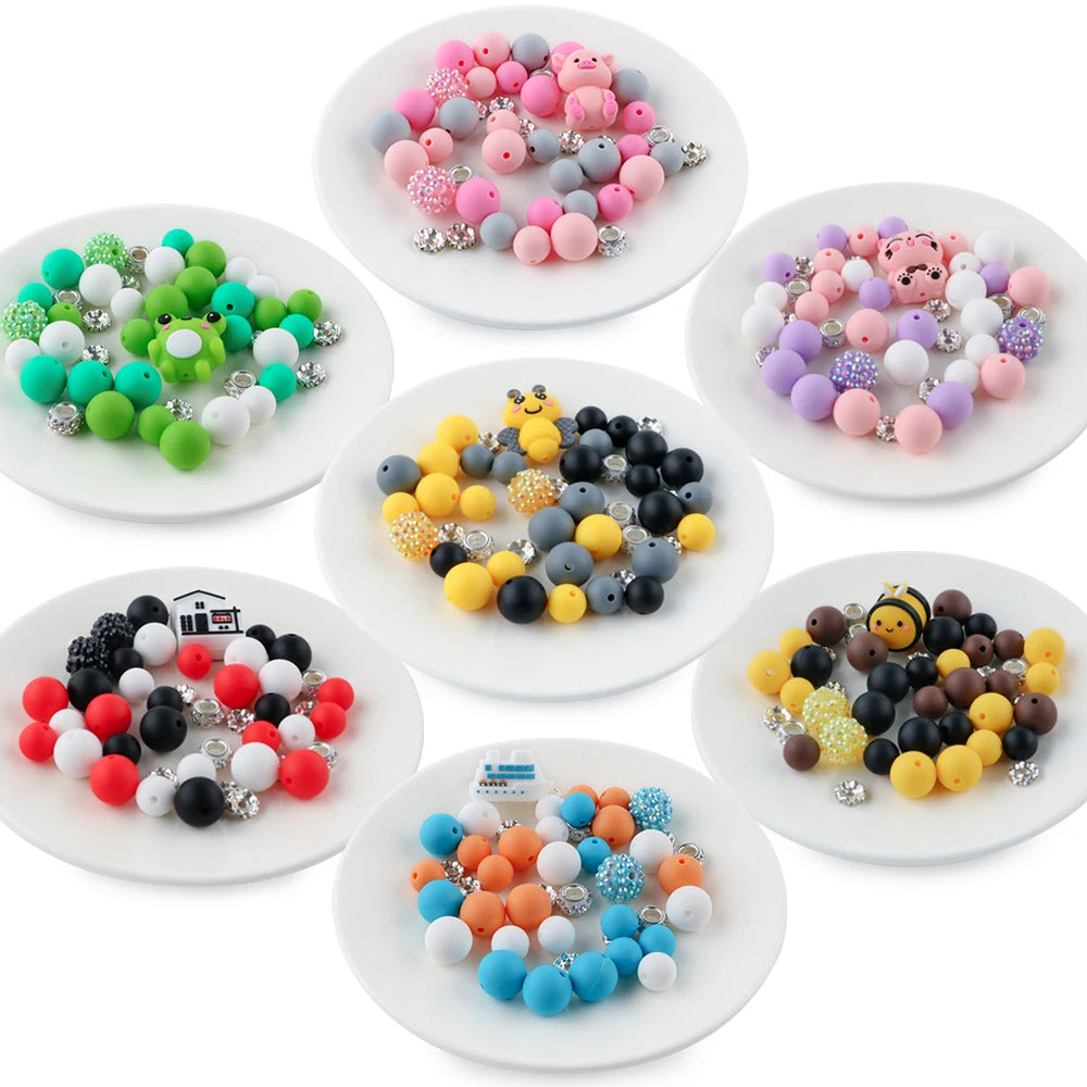 3D Animal Silicone Beads Set for Jewelry Making