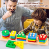 Montessori Shape Sorting Stacking Toy for Toddlers