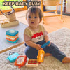Sensory Folding Activity Cube for Toddlers – Montessori Busy Board Toy