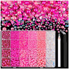 Flatback Pearls and Rhinestones Craft Kit – 14,000 Pieces, Mixed Sizes & Colors