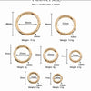 10-Piece Metal Spring Snap Hook O-Ring Set for Bags & DIY Crafts