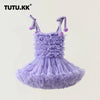 Children's Princess Tutu Dress with Ruffled Ball Gown Design