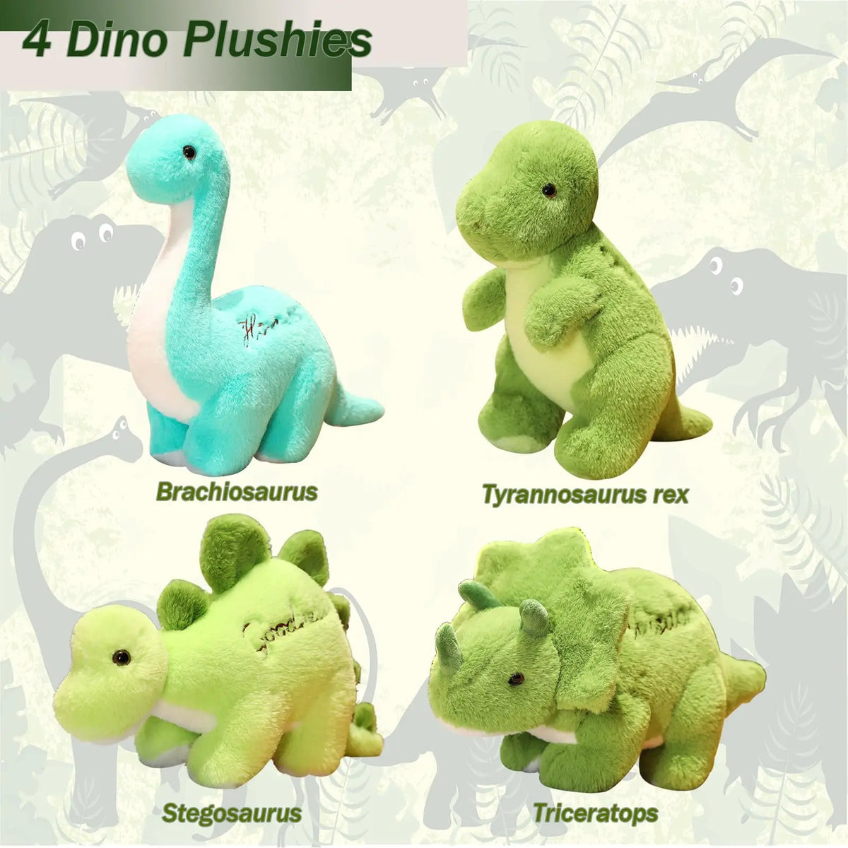 Dino Soft Plush Toy – Cuddly Dinosaur Stuffed Animal for Kids