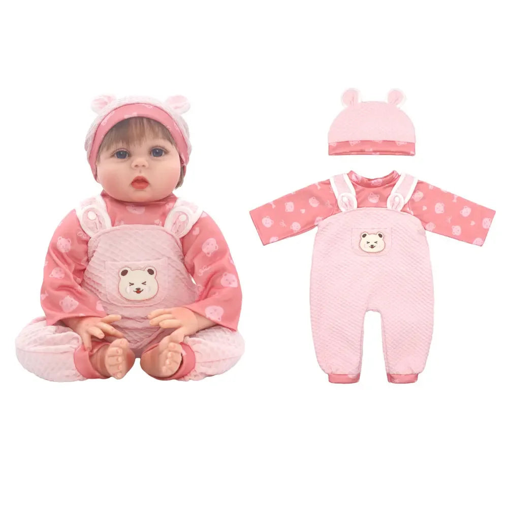 Adorable Jumpsuit Set for 20-22 Inch Reborn Dolls