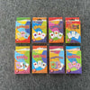 A collection of colorful early learning flash cards for kids including Animal, Shape, Colour, Telling Time, Fruits, Body Part