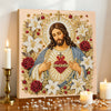 Religious Diamond Painting Kit with Frame – Jesus and Holy Mary