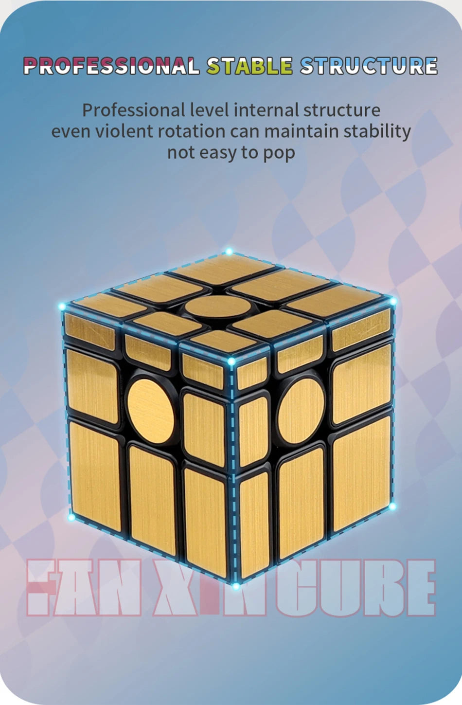 Pyramid Speed Cube 3x3 – Smooth Turning Puzzle for Kids & Adults