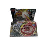 A box set for a 4D Metal Fusion Battle featuring a launcher and spinning top.